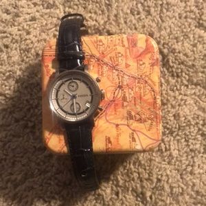 Women’s Classic Fossil Watch, Blue Band